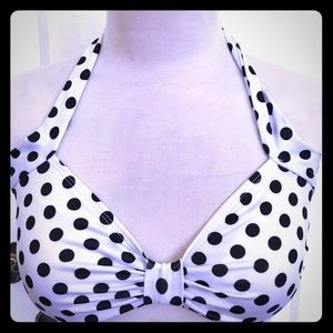 Pinup Style Polka Dot Bikini Top